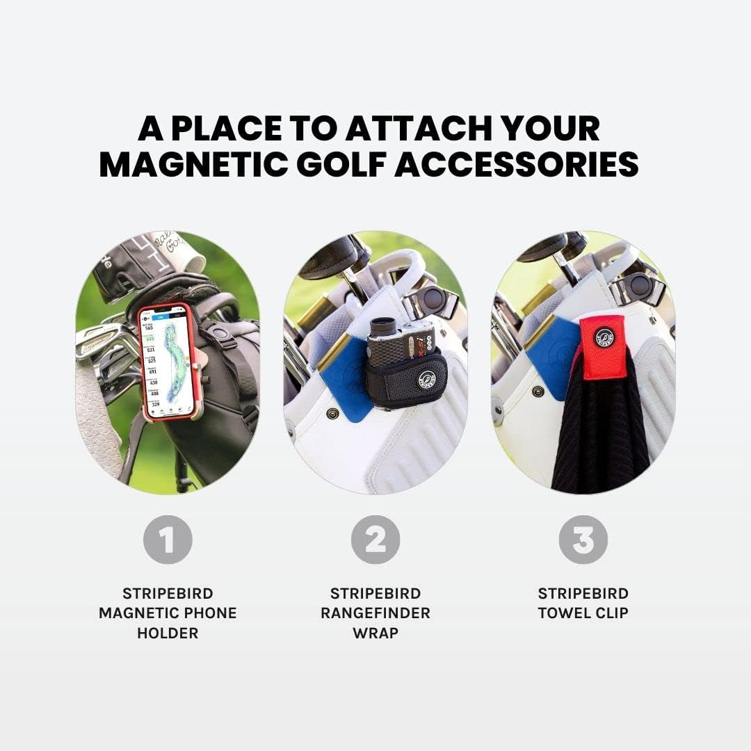 - Golf Steel Hub for Magnetic Accessories (Blue) - Golf Bag Attachment for Magnetic Products - Easily Access Magnetic Golf Accessories from Your Golf Bag