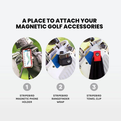 - Golf Steel Hub for Magnetic Accessories (Blue) - Golf Bag Attachment for Magnetic Products - Easily Access Magnetic Golf Accessories from Your Golf Bag